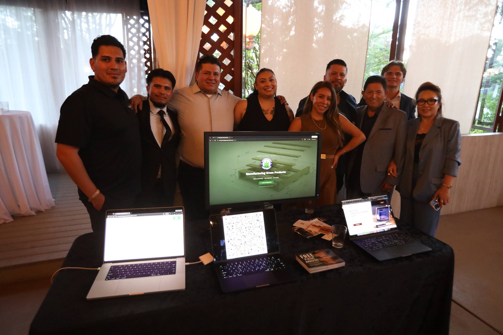Members gather at an exhibitor table during the Inland Empire Leaders’ Reception